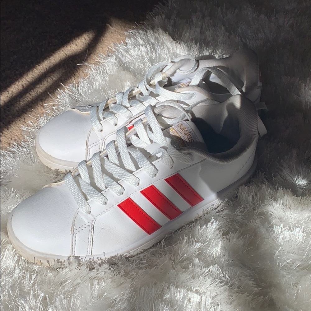 Red adidas cloudfoam